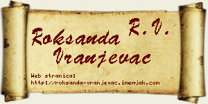Roksanda Vranjevac vizit kartica